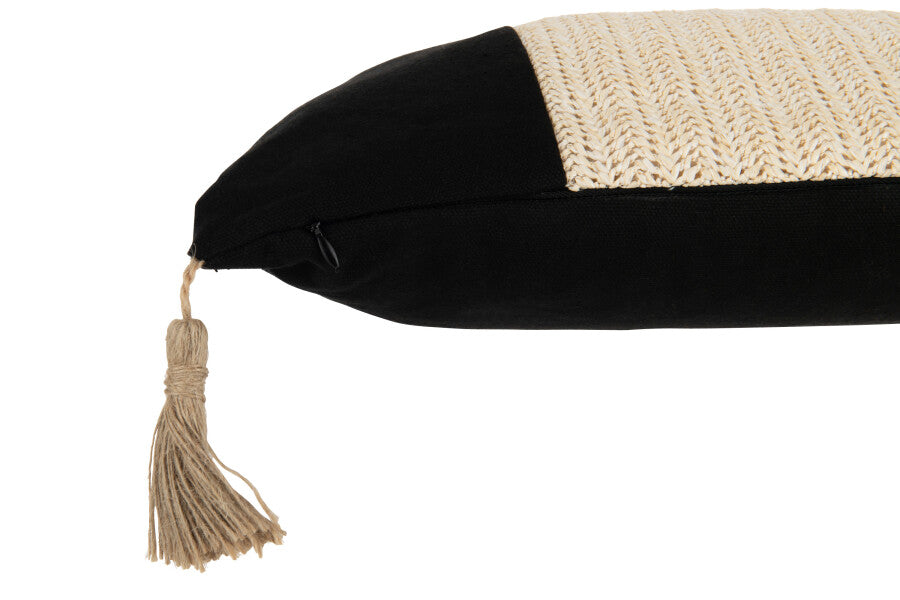 Poduszka kwadratowa z frędzlami