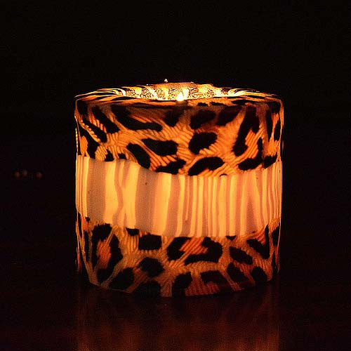 Świeczka pantera biała