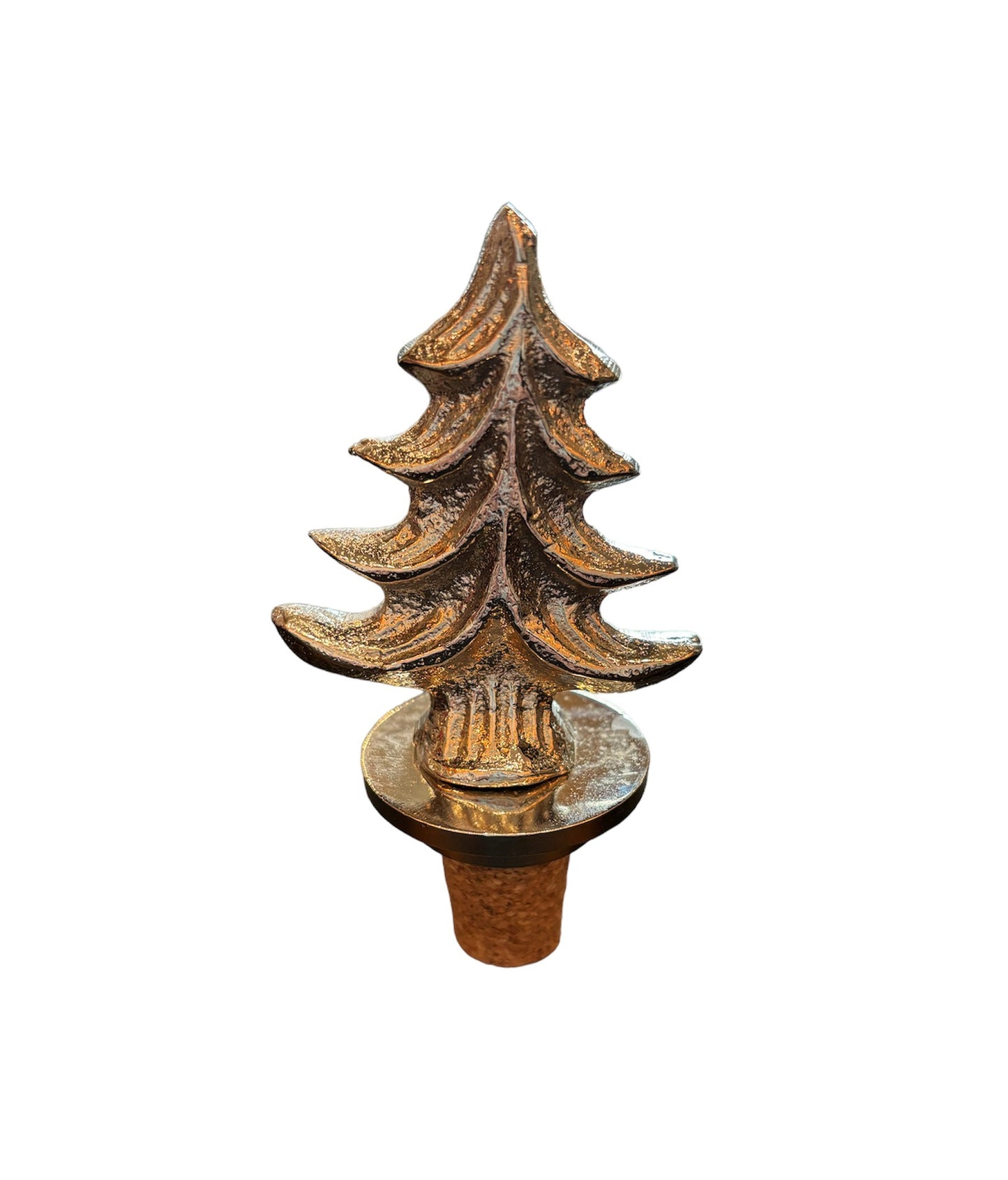 Korek do wina choinka srebrny