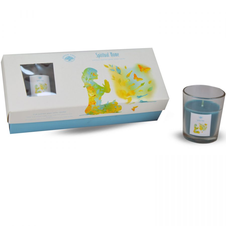Świece Green Tree Design w szkle Spiritual Home x3