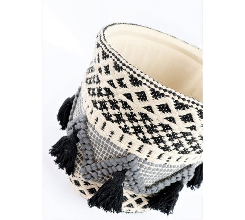 Kosz materiałowy boho