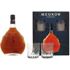 Cognac Meukow VSOP Superior + 2 szklanki