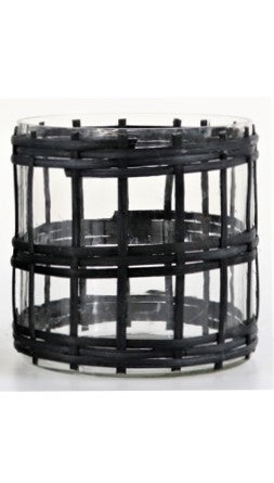 Wazon/Świecznik szklany bambus S/M