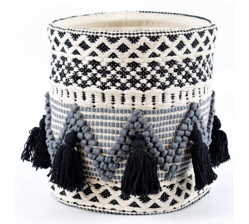 Kosz materiałowy boho