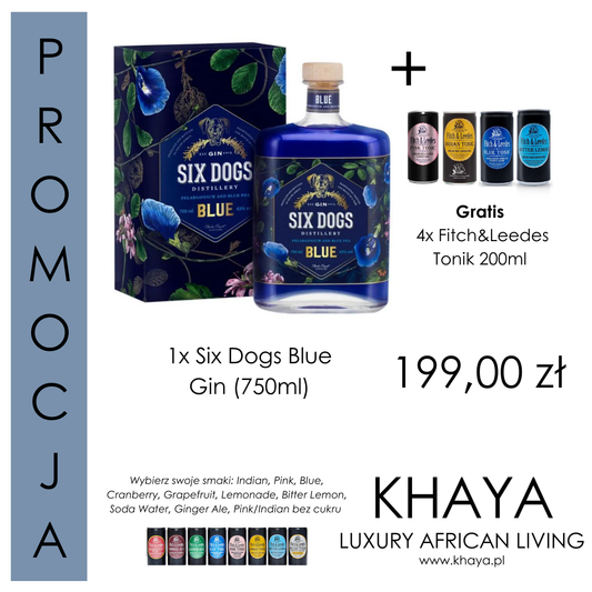 Zestaw 6 Six Dogs Blue & F&L Tonik