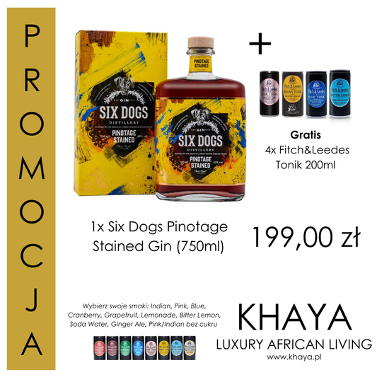 Zestaw 7 Six Dogs Pinotage & F&L Tonik