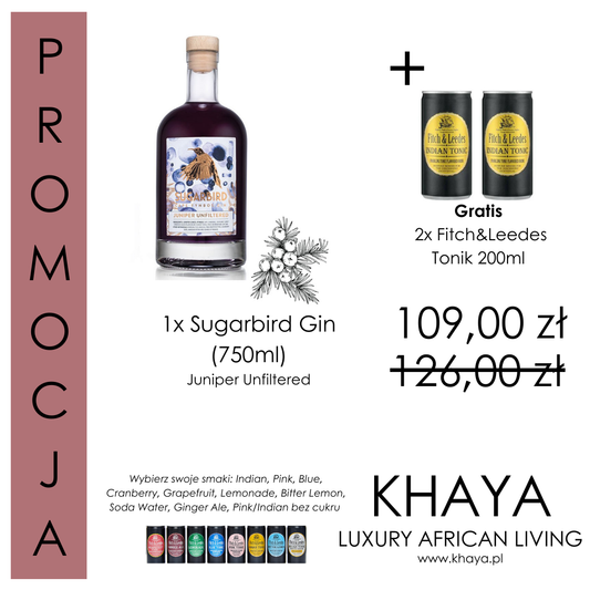 Zestaw 2 Sugarbird Juniper Gin & F&L Tonik