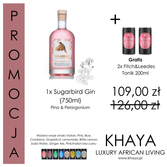 Zestaw 3 Sugarbird Pino & Pelargonium Gin & F&L Tonik