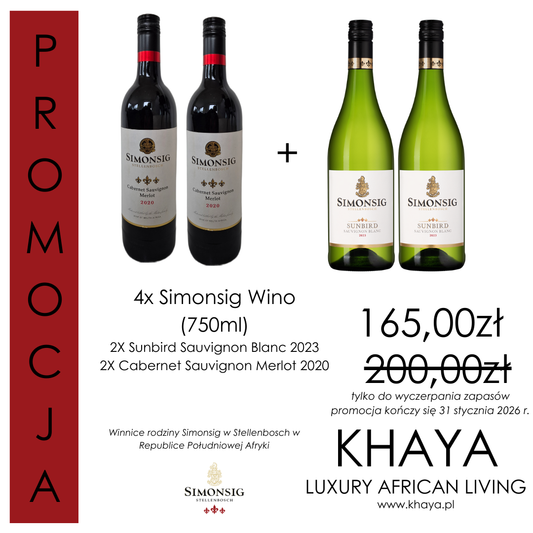 Zestaw Simonsig Wina Czerwony i Biały